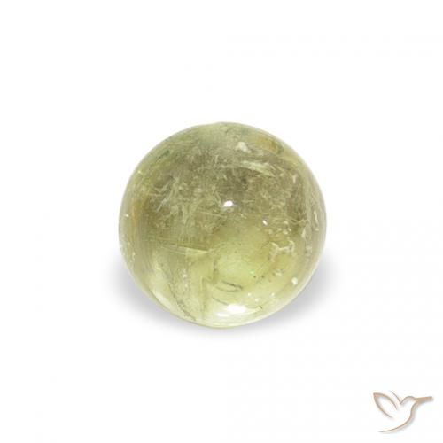 0.63ct Natural Verde lima pálido Turmalina, Redondo, Transparente, Photo A