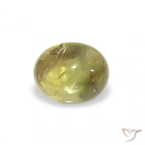 0.76ct Natural Verde cálido turmalina, Ovalada, Transparente