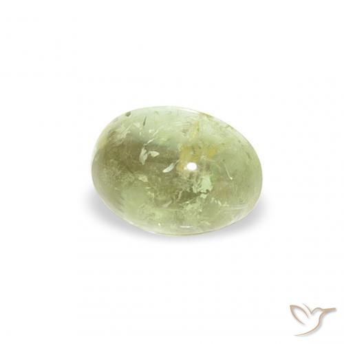Turmalina Verde claro natural de 0.74 ct, Ovalada, Transparente