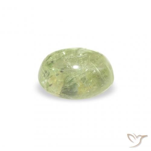 Turmalina Verde claro natural de 0.74 ct, Ovalada, Transparente