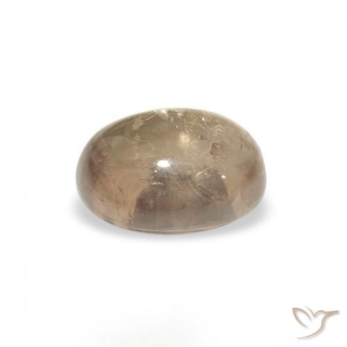 Turmalina Marrón naranja natural de 1.64 ct, Ovalada, Transparente