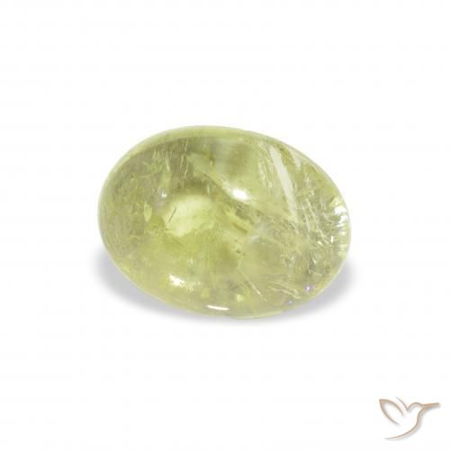 Turmalina Verde lima natural de 1.45 ct, Ovalada, Transparente