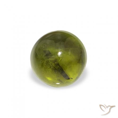 0.67ct Natural Verde bosque Turmalina, Redondo, Transparente