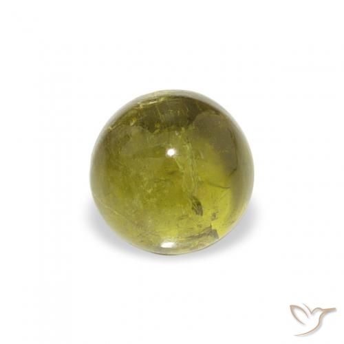 0.76ct Natural Verde medio Turmalina, Redondo, Transparente