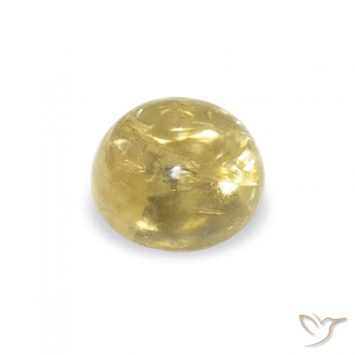 Turmalina Amarillo claro natural de 0.71 ct, Redondo, Transparente