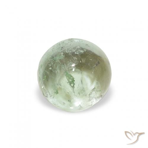 0.94ct Natural Verde medio Turmalina, Redondo, Transparente