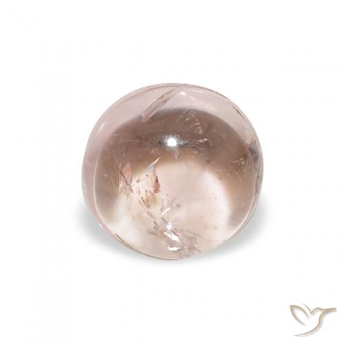 0.93ct Natural Rosado claro Turmalina, Redondo, Transparente