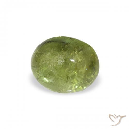 Turmalina Verde medio natural de 0.79 ct, Ovalada, Transparente