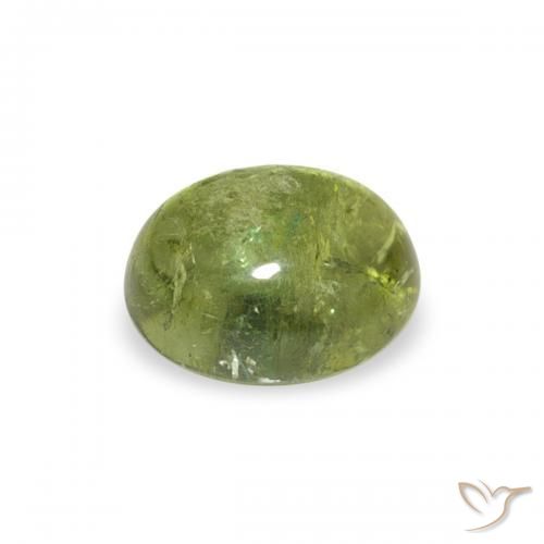 Turmalina Verde medio natural de 0.79 ct, Ovalada, Transparente