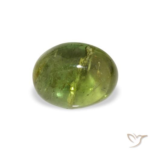 1.45ct Natural Verde medio turmalina, Ovalada, Transparente