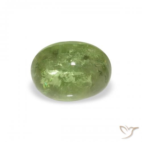 0.79ct Natural Verde medio turmalina, Ovalada, Transparente