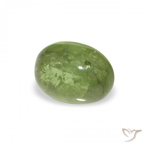 Turmalina Verde medio natural de 0.79 ct, Ovalada, Transparente
