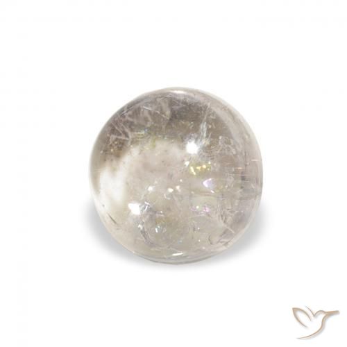 Turmalina Verde claro natural de 0.94 ct, Redondo, Transparente