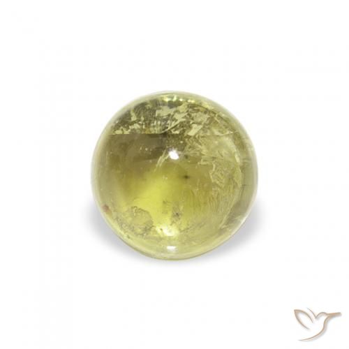 0.72ct Natural Verde terroso cálido Turmalina, Redondo, Transparente