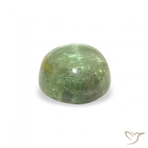 Turmalina Verde claro natural de 0.69 ct, Redondo, Transparente