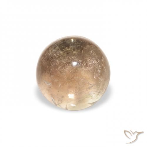 1.29ct Natural Dorado naranja Turmalina, Redondo, Transparente