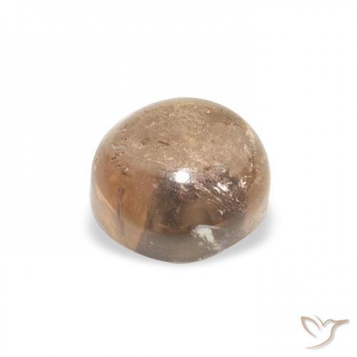 Turmalina Dorado naranja natural de 1.29 ct, Redondo, Transparente