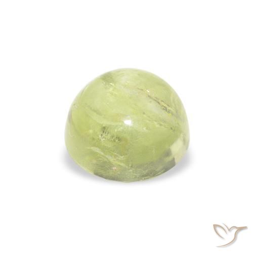 Turmalina Verde claro natural de 1.29 ct, Redondo, Transparente