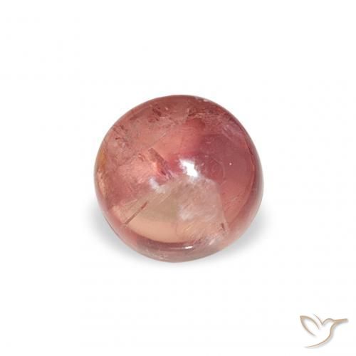 Turmalina Rosado claro natural de 1.31 ct, Redondo, Transparente