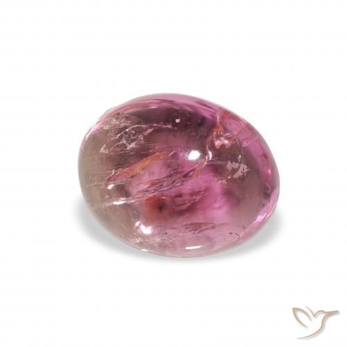 Turmalina Magenta intenso natural de 1.21 ct, Ovalada, Transparente