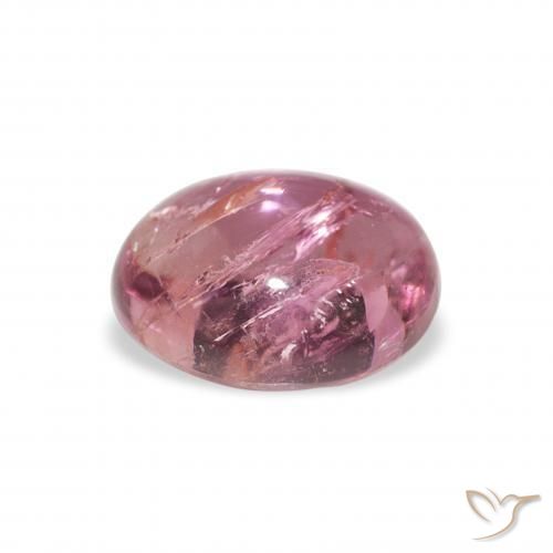 Turmalina Magenta intenso natural de 1.21 ct, Ovalada, Transparente