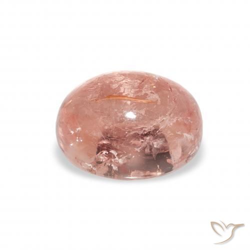 Turmalina Rosado medio natural de 1.47 ct, Ovalada, Transparente