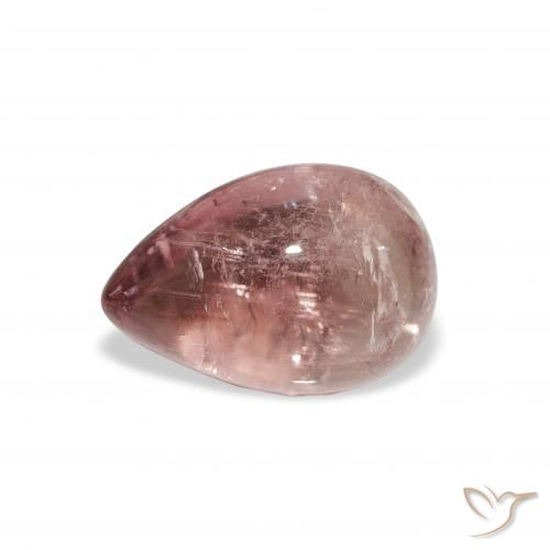 1.66ct Natural Rosado naranja Turmalina, En forma de pera, Transparente, Photo A