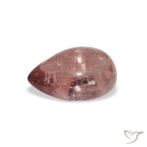 Turmalina Rosado naranja natural de 1.66 ct, En forma de pera, Transparente