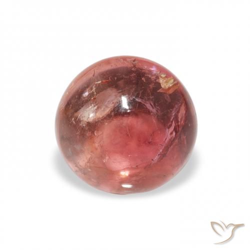 0.92ct Natural Rojo indio Turmalina, Redondo, Transparente