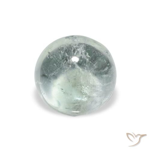 0.95ct Natural Medium Light Green Turmalina, Redondo, Transparente