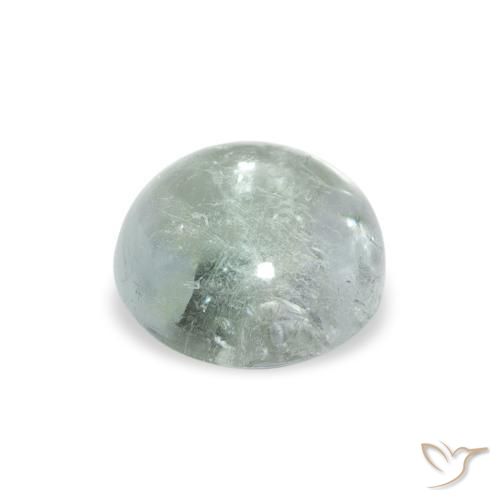 Turmalina Medium Light Green natural de 0.95 ct, Redondo, Transparente