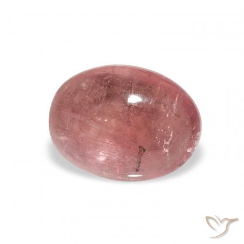 Turmalina Rosado medio natural de 1.34 ct, Ovalada, Transparente