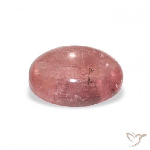 Turmalina Rosado medio natural de 1.34 ct, Ovalada, Transparente