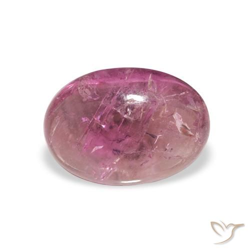 1.05ct Natural Rosado medio Turmalina, Ovalada, Transparente