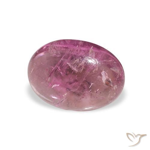 Turmalina Rosado medio natural de 1.05 ct, Ovalada, Transparente