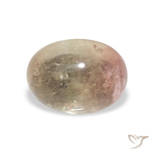 1.66ct Natural Rosado medio Turmalina, Ovalada, Transparente