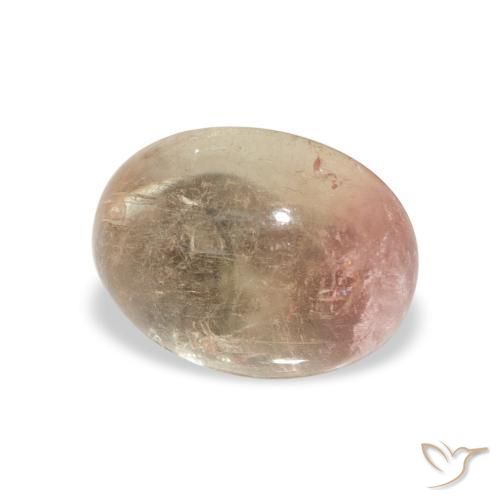 Turmalina Rosado medio natural de 1.66 ct, Ovalada, Transparente