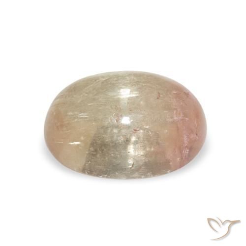 Turmalina Rosado medio natural de 1.66 ct, Ovalada, Transparente