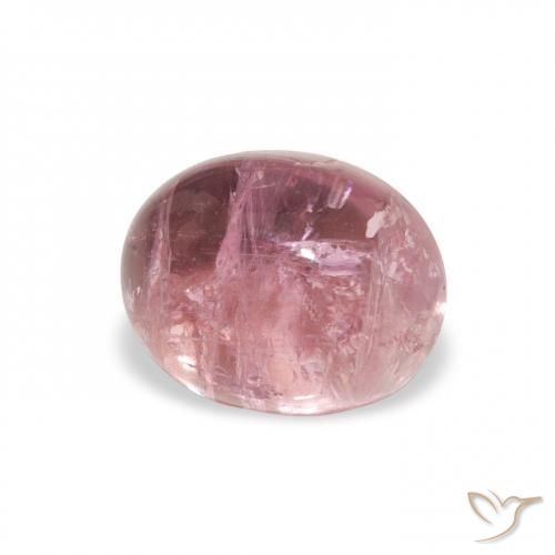 Turmalina Rosado claro natural de 1.35 ct, Ovalada, Transparente