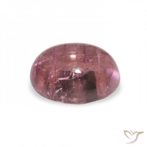 Turmalina Rosado intenso natural de 1.13 ct, Ovalada, Transparente