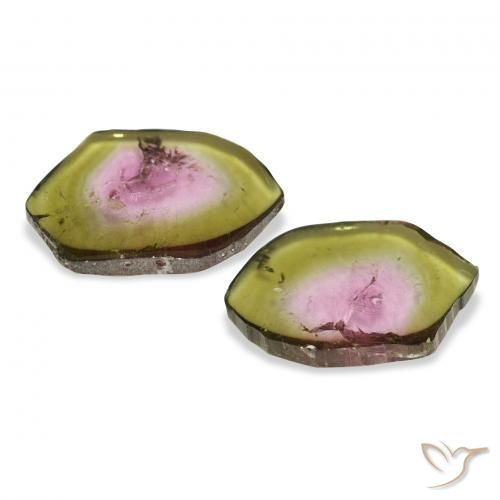 Gemas de Turmalina Sandía natural de 3.73 ct, Elegante, Transparente