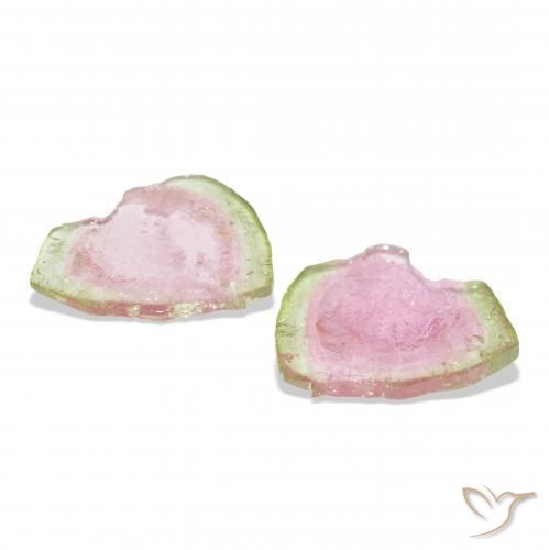 Gemas de Turmalina Bicolor natural de 13.27 ct, Elegante, Transparente