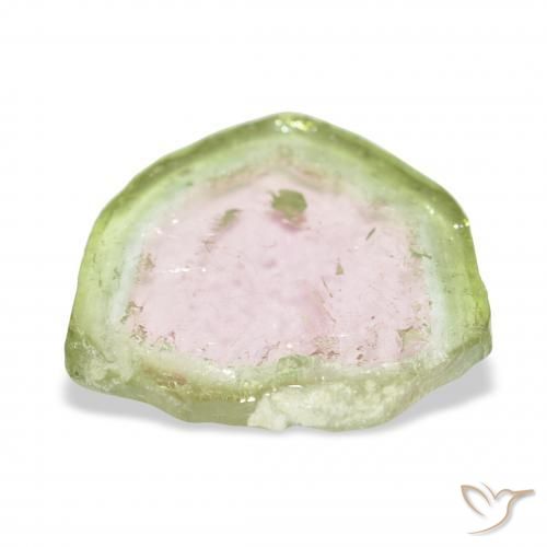 Turmalina Bicolor natural de 8.09 ct, Elegante, Transparente