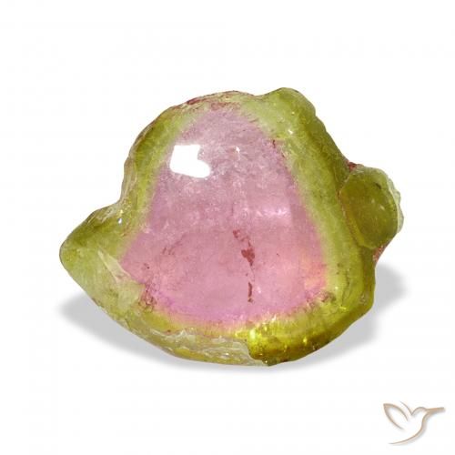 Turmalina Sandía natural de 3.83 ct, Elegante, Transparente
