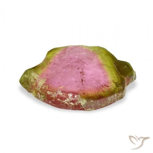 Turmalina Sandía natural de 3.83 ct, Elegante, Transparente