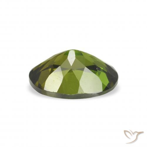 turmalina Verde marrón natural de 1.00 ct, Ovalada, VS