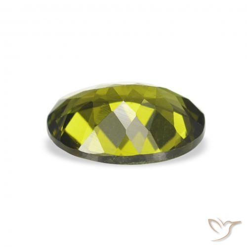 turmalina Verde amarillento natural de 1.01 ct, Ovalada, VVS-VS