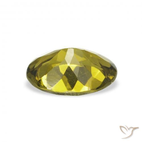 Turmalina Verde oscuro natural de 1.01 ct, Ovalada, VS