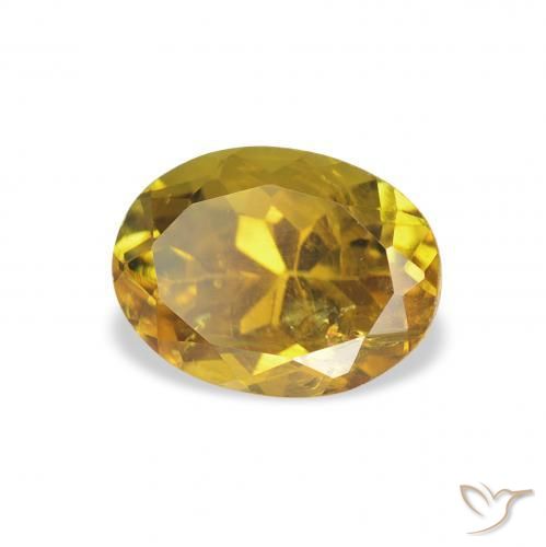 Turmalina Dorado medio natural de 1.44 ct, Ovalada, VS