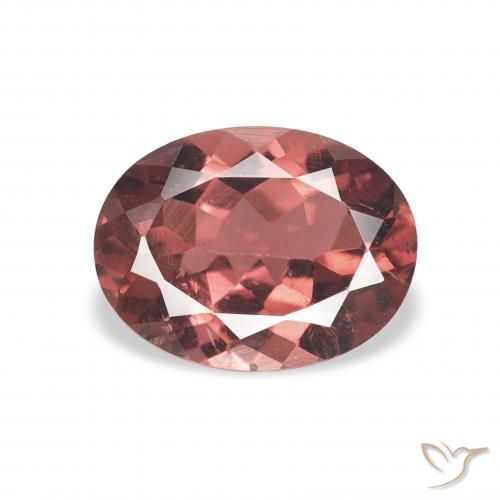 1.35ct Natural Rojo carmesí turmalina, Ovalada, VS